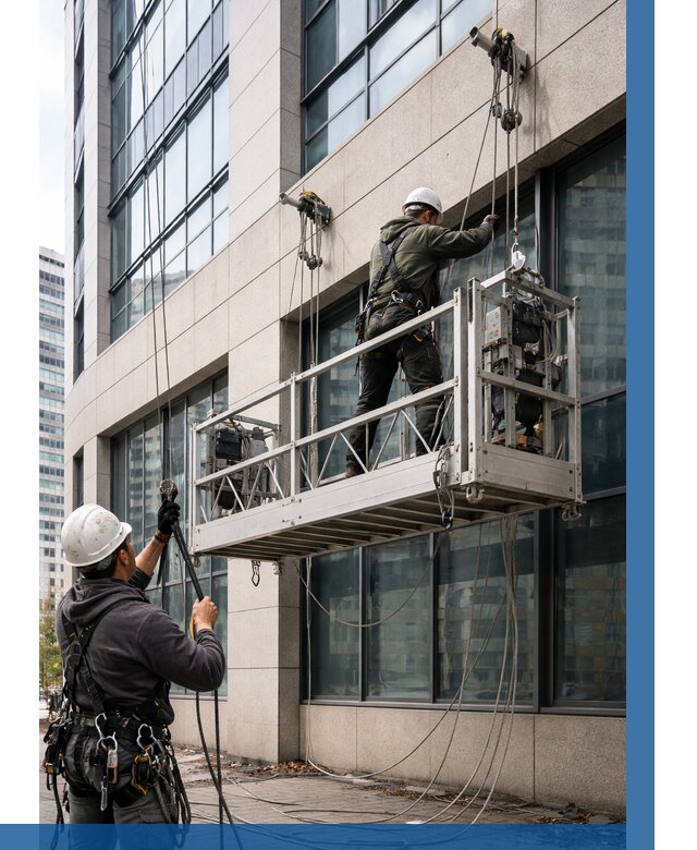 Монтаж и подъем фасадной люльки в Устях-Джегуте от 12148 р. | ВЫСОТНИК-Стд