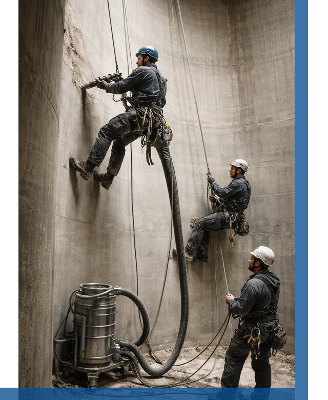 Зачистка силосов в Устях-Джегуте от 4555 р. Договор и смета ВЫСОТНИК-Стд