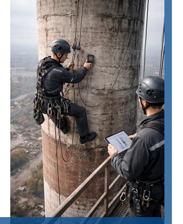 Обследование дымовой трубы в Устях-Джегуте от 8098 р. | ВЫСОТНИК-Стд