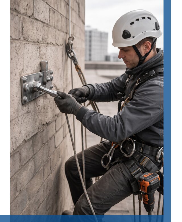 Установка анкерных точек в Устях-Джегуте от 3543 р. | ВЫСОТНИК-Стд