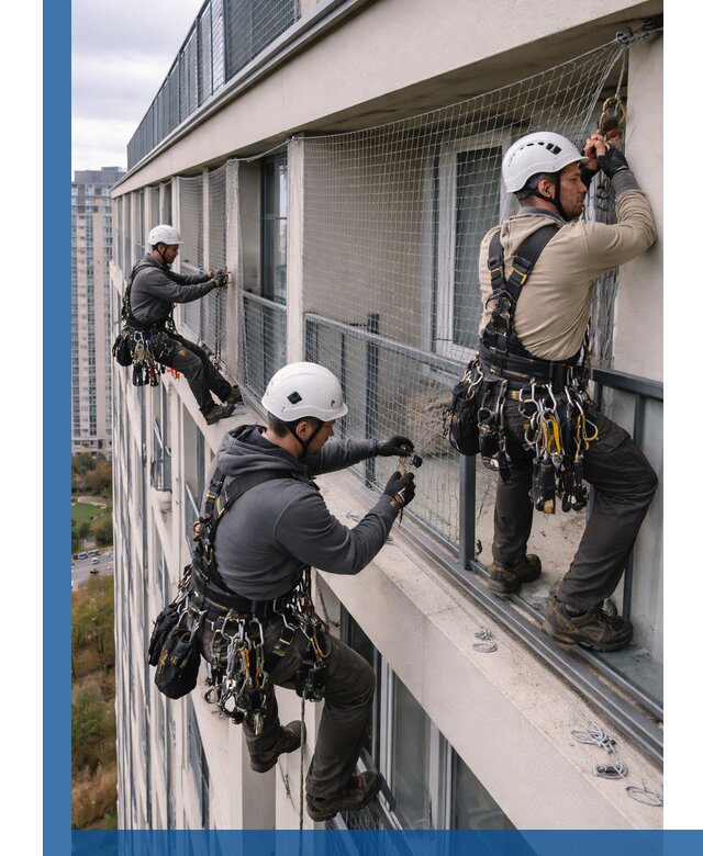 Профессиональный монтаж защитной сетки от птиц в Устях-Джегуте