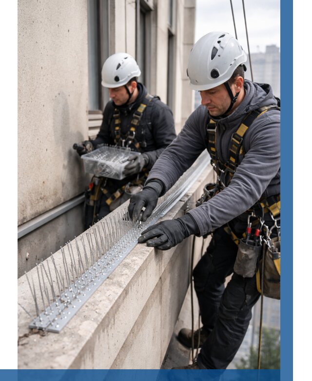 Установка шипов от птиц в Устях-Джегуте от 860 р. | ВЫСОТНИК-Стд